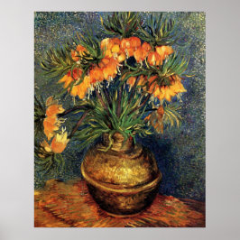 Fritillerien in einer Kupfervase von Vincent van G Poster