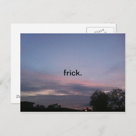 Fritte Postkarte (Vorne/Hinten)