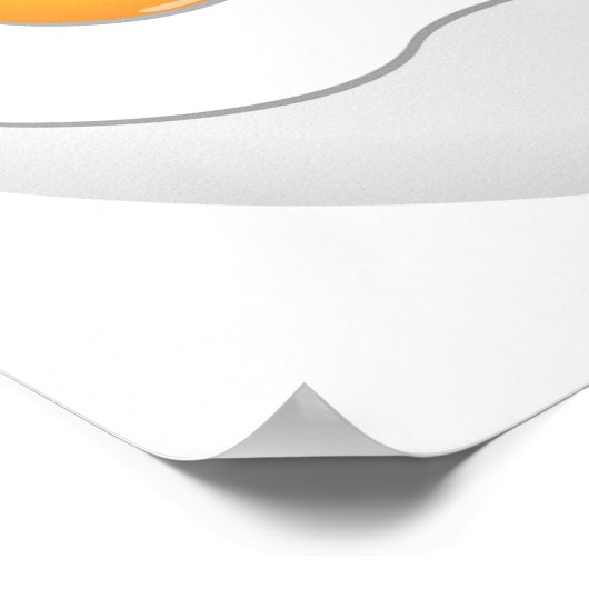 Frittiereier und Bacon Poster (Ecke)