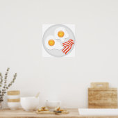 Frittiereier und Bacon Poster (Küche)