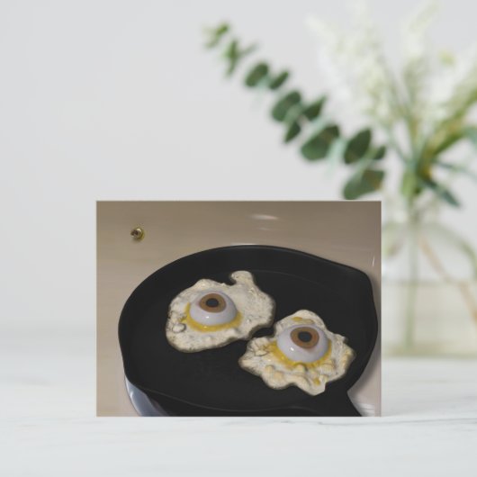 Frittiert oder knistert? Postkarte (Stehend Vorderseite)