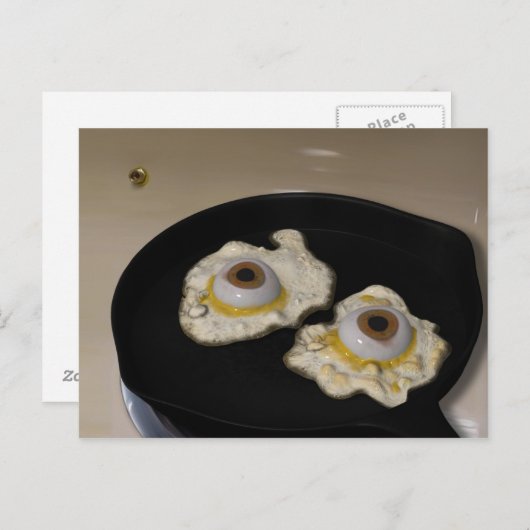 Frittiert oder knistert? Postkarte (Vorne/Hinten)