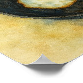 Frittierte Eier Wasserfarben Kunst, Dichtung und M Poster (Ecke)