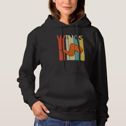 Frittierte Hühnerflügel Hoodie (Vorderseite)