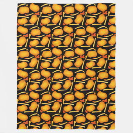 Frittierte Hühnergebisse und Kartoffelfries Fleecedecke