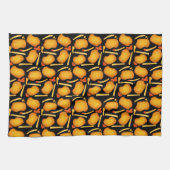 Frittierte Hühnergebisse und Kartoffelfries Geschirrtuch (Horizontal)