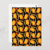 Frittierte Hühnergebisse und Kartoffelfries Postkarte (Vorne/Hinten)