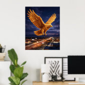 Frittierter Hühnchen Adler Poster (Heimbüro)