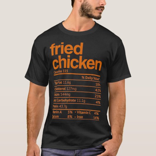 Frittierter Hühnerernährung Funny Erntedank Ch T-Shirt (Vorderseite)