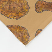 Frittierter Hühnerleg Drumstick Südliches Soul Leb Fleecedecke (Ecke)