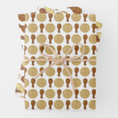 Frittierter Hühnerleg und Waffeln Soul Südliche Kü Geschenkpapier Set (Beispiel)