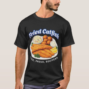 Frittierter Wels Südliche Meeresfrüchte, Lustiges  T-Shirt