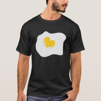 Frittiertes Ei Herzogi Pun Veganes Frühstück T-Shirt