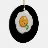 Frittiertes Ei Sunny Side Up Frühstück Küche Keramik Ornament (Rechts)