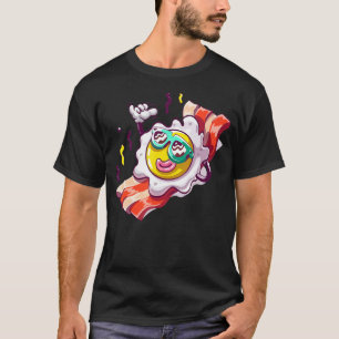 Frittiertes Ei und Bacon Genießen Moment Ihr Leben T-Shirt