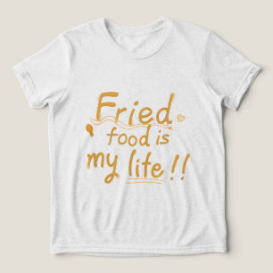 Frittiertes Essen ist mein Leben, Kinder Tri-Blend Shirt