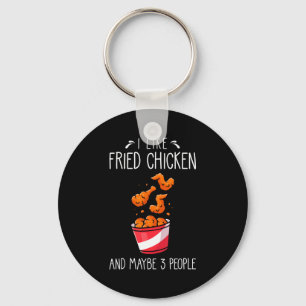 Frittiertes Hähnchen Lustiger Spruch - Ich mag fri Schlüsselanhänger