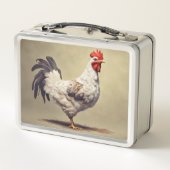 Frittiertes Hühnchen Dinner und Huhn Metall Brotdose (Rückseite)