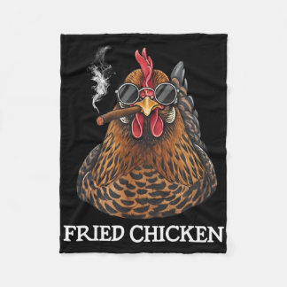 Frittiertes Hühnchen raucht lustiges Stoner-Weed-M Fleecedecke