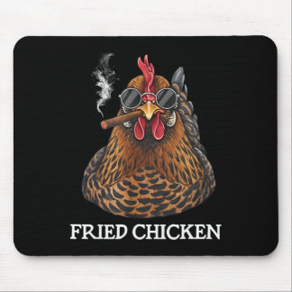 Frittiertes Hühnchen raucht lustiges Stoner-Weed-M Mousepad