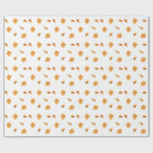 Frittiertes Hühnchen und Waffelmuster  Geschenkpapier (Flach)