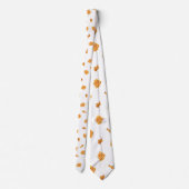 Frittiertes Hühnchen und Waffelmuster Krawatte (Rückseite)