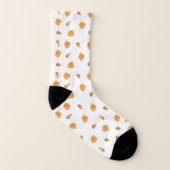 Frittiertes Hühnchen und Waffelmuster Socken (Rechts - Außen)