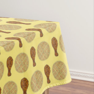 Frittiertes Hühnchen und Waffeln Südliches Soul Tischdecke