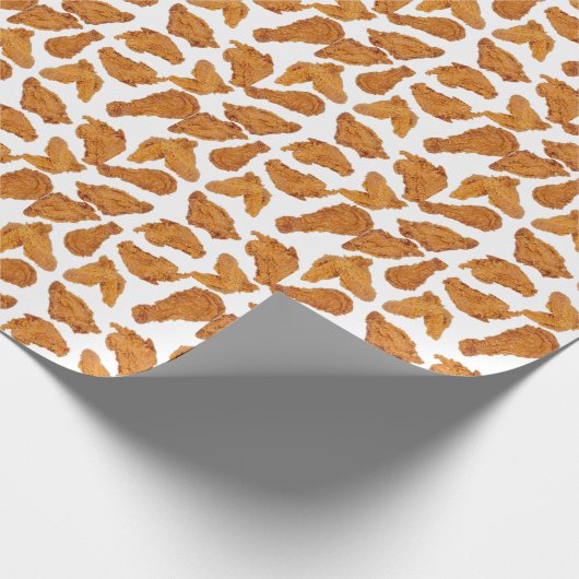 Frittiertes Hühnermuster Geschenkpapier (Ecke)