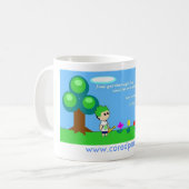 Fritz-Blumen-Zitat-Tasse Kaffeetasse (Vorderseite Links)