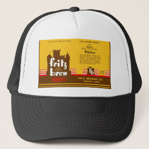 FRITZ BREW CONE TOP BEERDOSE DESIGN FREEPORT ILL TRUCKERKAPPE