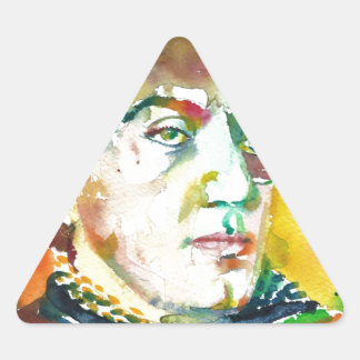 FRITZ LANG - Aquarellbild.2 Dreieckiger Aufkleber
