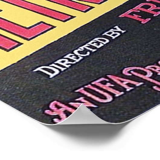 Fritz Lang Metropolis Poster (Ecke)