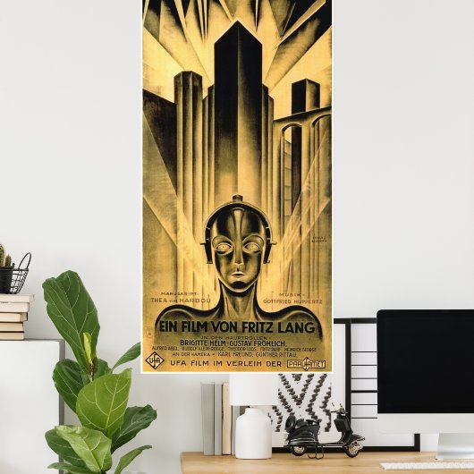 Fritz Lang Metropolis Poster (Heimbüro)