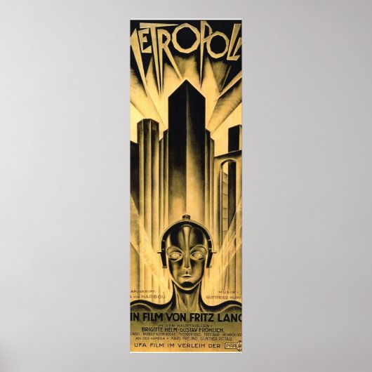 Fritz Lang Metropolis Poster (Vorne)