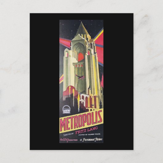 Fritz Lang Metropolis Postkarte (Vorderseite)