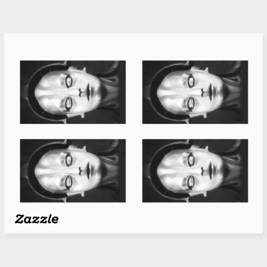 Fritz Langs Maschinenmensch Rechteckiger Aufkleber (Blatt)