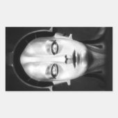 Fritz Langs Maschinenmensch Rechteckiger Aufkleber (Vorderseite)