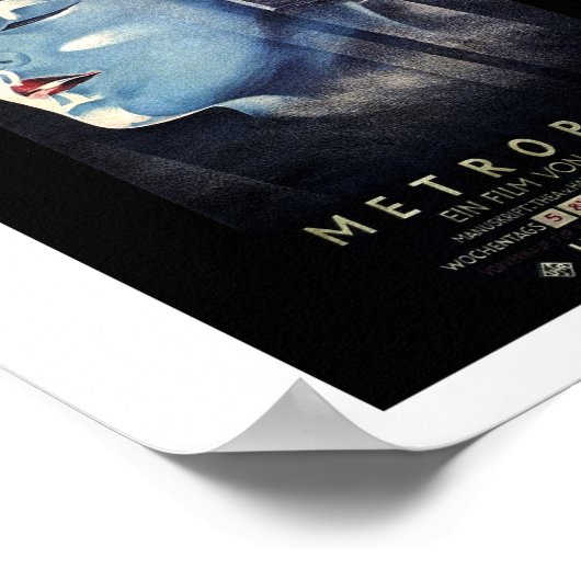 Fritz Langs Metropolis (1927) Poster (Ecke)