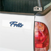 Fritz Name blue Aufkleber Sticker Autoaufkleber (Auf Lkw)