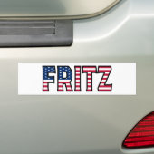 Fritz Name Vorname USA Aufkleber Sticker Auto Autoaufkleber (Auf Auto)
