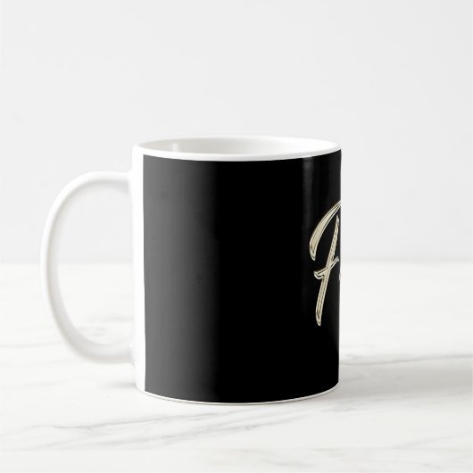 Fritz Name whitegold Tasse Teetasse Kaffeetasse (Links)