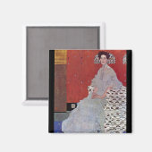 Fritza Reidler Klimt von Gustav Klimt Magnet (Vorderseite/Rückseite)