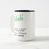 Fritzel's Restaurant, Staat & Lake, Chicago, IL Zweifarbige Tasse (Vorderseite Links)