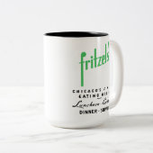 Fritzel's Restaurant, Staat & Lake, Chicago, IL Zweifarbige Tasse (VorderseiteRechts)