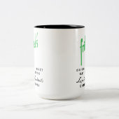 Fritzel's Restaurant, Staat & Lake, Chicago, IL Zweifarbige Tasse (Mittel)