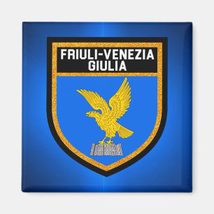 Friuli-Venezia Giulia-Flagge Magnet