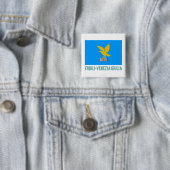 Friuli-Venezia Giuliaflagge mit Namen Button (Beispiel)