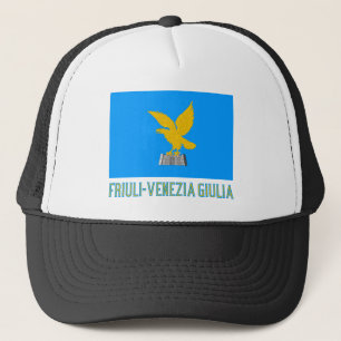Friuli-Venezia Giuliaflagge mit Namen Truckerkappe