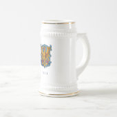 Friuli Vintages Wappen Weißer Bierstein Bierglas (VorderseiteRechts)